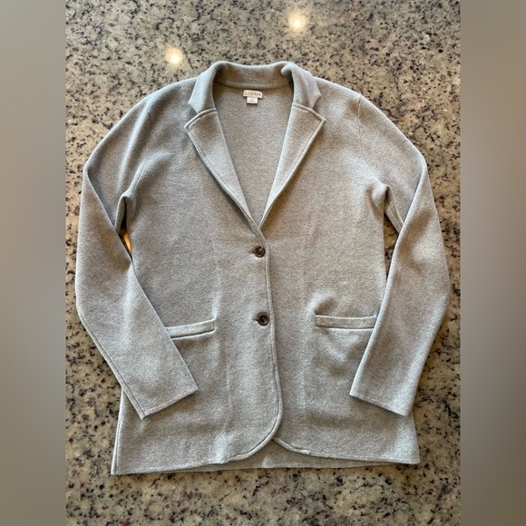J. Crew Jackets & Blazers - J.Crew 100% cotton Gray Women's Blazer size M